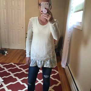 Anthropologie peplum top